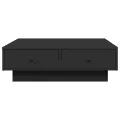 Table basse Noir 90x90x28 cm Aggloméré