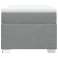 cadre de lit avec matelas gris clair 80x200 cm tissu