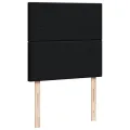 cadre de lit et matelas Noir 80x200 cm Tissu