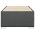 Cadre de lit sans matelas gris foncé 80x200 cm tissu