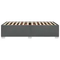 Cadre de lit sans matelas gris foncé 80x200 cm tissu