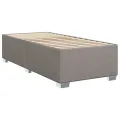 cadre de lit avec matelas Taupe 90x200 cm Tissu