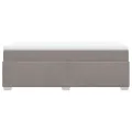 cadre de lit avec matelas Taupe 90x200 cm Tissu