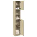 Armoire de salle de bain Chêne sonoma 32x25,5x190 cm Aggloméré