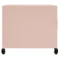 Table basse rose 68x50x43,5 cm acier