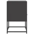 Tables de chevet 2 pcs noir 36x39x60,5 cm acier