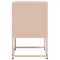 Tables de chevet 2 pcs rose 36x39x60,5 cm acier