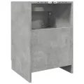 Armoire d'évier gris béton 40x37x59 cm bois d'ingénierie