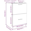 Armoire d'évier gris béton 40x37x59 cm bois d'ingénierie