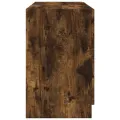 Meuble d'évier chêne fumé 78x37x59 cm bois d'ingénierie