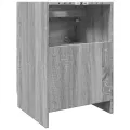 Meuble d'évier sonoma gris 40x37x59 cm bois d'ingénierie