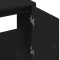 Armoire d'évier noir 63x29x55 cm bois d'ingénierie