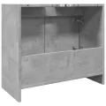 Armoire d'évier gris béton 63x29x55 cm bois d'ingénierie