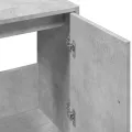Armoire d'évier gris béton 63x29x55 cm bois d'ingénierie
