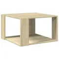 Table basse chêne sonoma 51,5x51,5x30 cm bois d'ingénierie