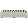 Cadre de lit sans matelas gris clair 120x200 cm velours