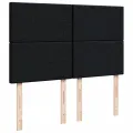 cadre de lit avec matelas Noir 140x190 cm Velours