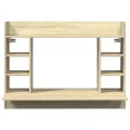 Bureau mural chêne sonoma 105x48x75 cm bois d'ingénierie