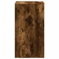 Commode d'angle chêne fumé 60x41x76 cm bois d'ingénierie