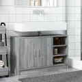 Armoire d'évier sonoma gris 90x29x55 cm bois d'ingénierie