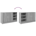 Armoire d'évier sonoma gris 90x29x55 cm bois d'ingénierie