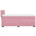cadre de lit avec matelas Rose 90x200 cm Velours