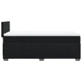 cadre de lit et matelas Noir 80x200 cm Velours