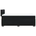 cadre de lit et matelas Noir 80x200 cm Velours