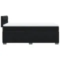 cadre de lit et matelas Noir 80x200 cm Velours