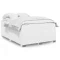 cadre de lit avec matelas Blanc 140x200cm Similicuir