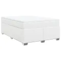 cadre de lit avec matelas Blanc 140x200cm Similicuir