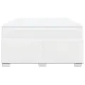 cadre de lit avec matelas Blanc 140x200cm Similicuir