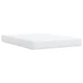 cadre de lit avec matelas Blanc 140x200cm Similicuir