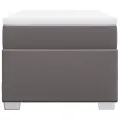 cadre de lit avec matelas Gris 100x200 cm Similicuir