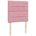 cadre de lit et matelas Rose 80x200 cm Velours