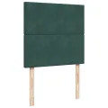 cadre de lit et matelas Vert foncé 80x200 cm Velours