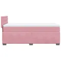 cadre de lit et matelas Rose 80x200 cm Velours