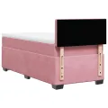 cadre de lit et matelas Rose 80x200 cm Velours