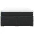cadre de lit avec matelas Noir 140x190 cm Similicuir