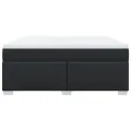 cadre de lit avec matelas Noir 180x200 cm Similicuir
