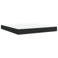 cadre de lit avec matelas Noir 180x200 cm Similicuir