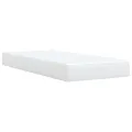 cadre de lit avec matelas Blanc 90x190 cm Similicuir