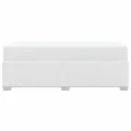 cadre de lit avec matelas Blanc 90x190 cm Similicuir