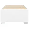 Cadre de lit sans matelas blanc 90x190 cm similicuir
