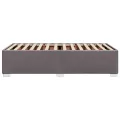 Cadre de lit sans matelas gris 90x200 cm similicuir