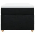 cadre de lit avec matelas Noir 90x200 cm Tissu