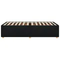 Cadre de lit sans matelas noir 90x200 cm tissu