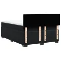 cadre de lit avec matelas Noir 140x200 cm Velours