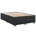 cadre de lit avec matelas Noir 140x200 cm Similicuir