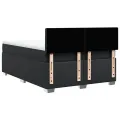 cadre de lit avec matelas Noir 140x200 cm Similicuir